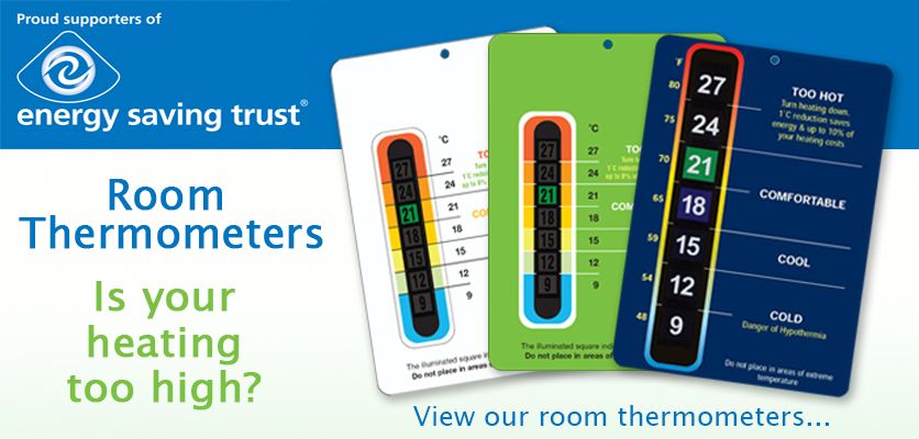 Energy Saving Room Thermometers - Is your heating too high?