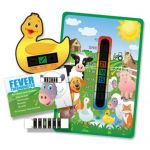Pack of Farm Animals Baby Room Thermometer, Bath and Forehead Thermometers