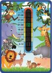Baby Jungle Animals Nursery Room Thermometer
