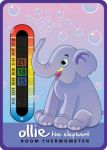 Baby Ollie the Elephant Nursery Room Thermometer