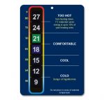 Eco Blue Large Scale Room Thermometer