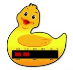 Duck Baby Bath Thermometer Card With New LC Technology