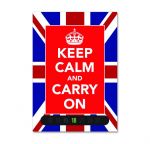 Keep Calm and Carry On Union Jack Eco Room Thermometer