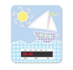 Boat Baby Bath Thermometer Card With New LC Technology