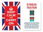 Keep Calm & Carry On Stress Monitor Card - Union Jack