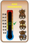 Baby Teddy Bears Nursery Room Thermometer
