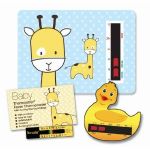 NEW! Baby Safe Ideas - Giraffe Thermometer Pack (Blue).