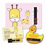 NEW! Baby Safe Ideas - Giraffe Thermometer Pack (Pink).