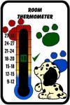 Baby Puppy Dog Nursery Room Thermometer
